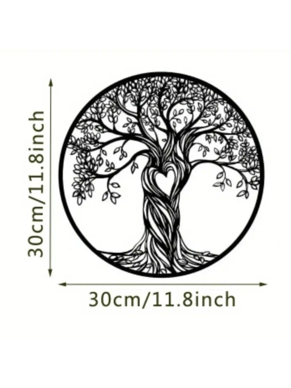 Wall Decor--Metal Love Tree - Picture 2 of 3